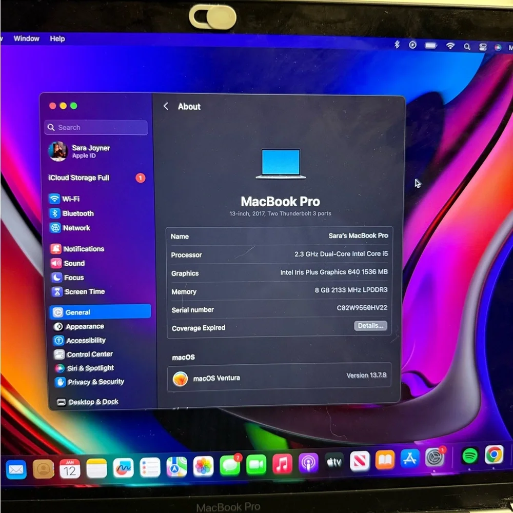 2017 Apple MacBook Pro 13‑inch (Reset to Factory Settings) - Picture 2 of 5